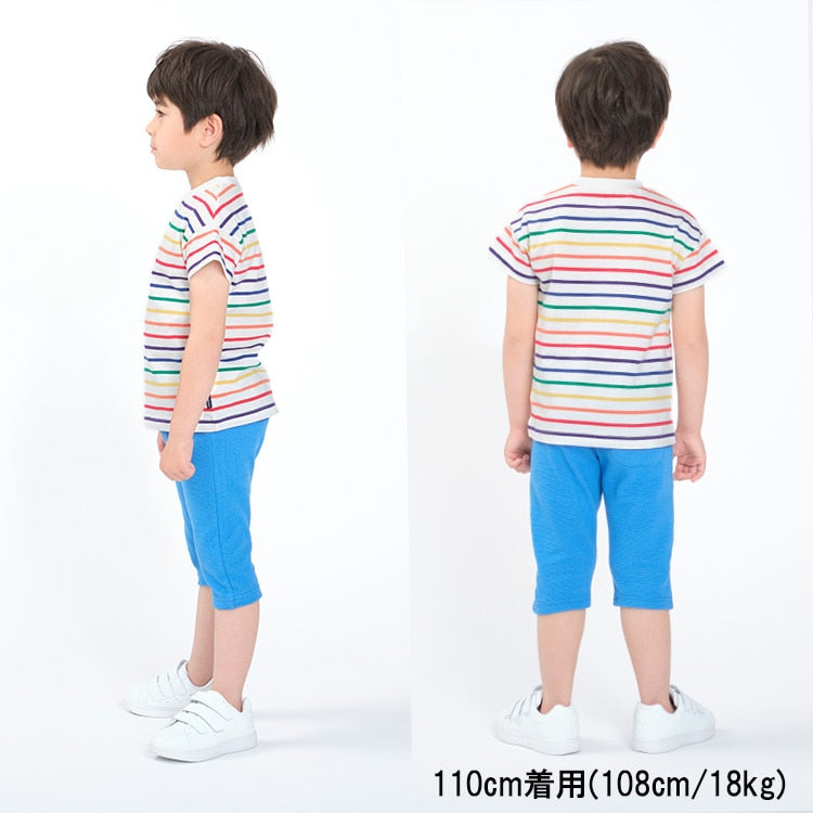 Moujonjon Japanese-made stretch-fitting cropped pants (80-140cm) for boys and girls (Summer PANTS)