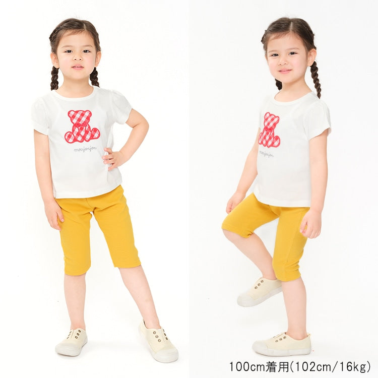 Moujonjon Japanese-made stretch-fitting cropped pants (80-140cm) for boys and girls (Summer PANTS)