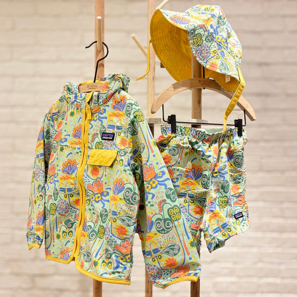 B:MING by BEAMS Patagonia UV-Proof Waterproof Windbreaker for Boys and Girls Ages 3-5 Summer Outerwear