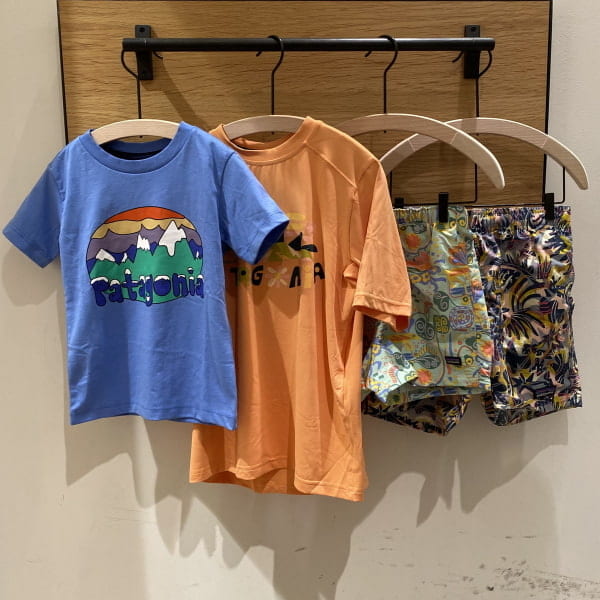 Japanese children's clothing B:MING by BEAMS Patagonia quick-drying series UV protection short-sleeved tops for boys and girls aged 5-14 years old summer TOPS