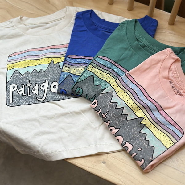 Japanese children's clothing BEAMS Patagonia short-sleeved tops 1-5 years old boys/girls summer TOPS