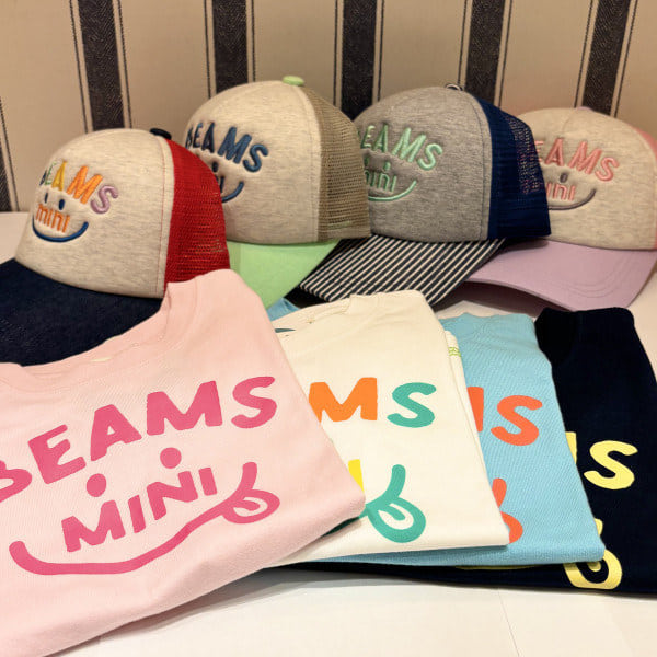 Japanese children's clothing BEAMS mini parent-child short-sleeved tops 90-130cm boys'/girls' summer TOPS