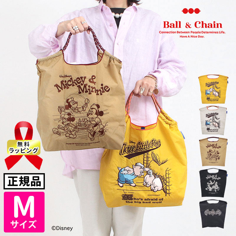 Ball&Chain x Disney Embroidered Eco Bag Size M Series (Directly from Japan)