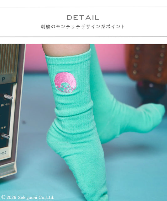 日本直送 PAIR M#NON x monchhichi 襪一套2對 16-18cm 襪系列