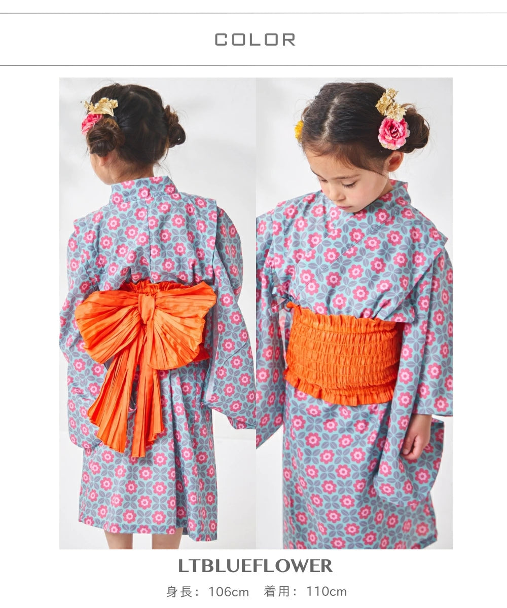 日本童裝 PAIR M#NON 浴衣 日本和服 90-150cm 女童款 夏季 DRESSES 其他品牌童裝 日本夏祭慶典特輯