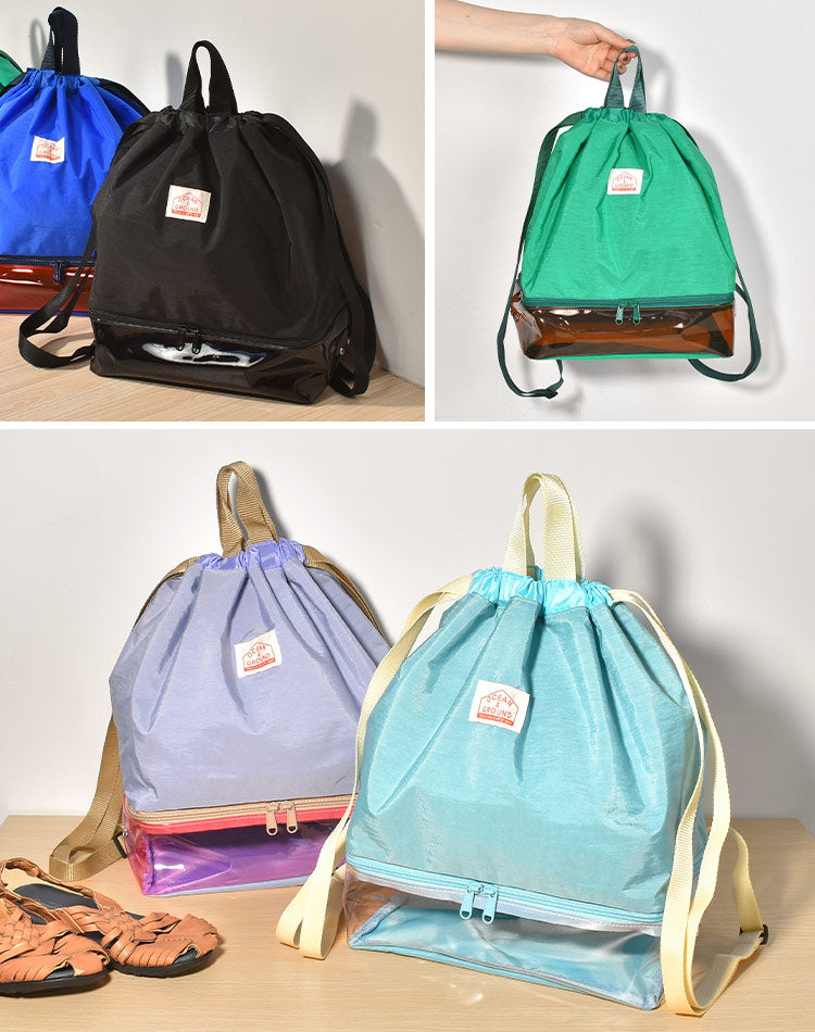 Ocean & Ground 2-Layer Wet/Dry Beach Bag Series (Directly from Japan) Other Brands Summer Swimwear Special Edition Other Accessories