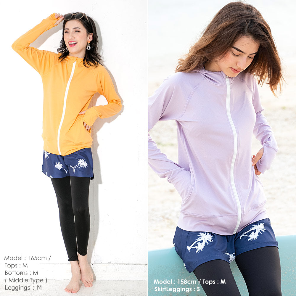 Direct from Japan, this lightweight hooded jacket is both cool and comfortable for both land and water use. It's UV-resistant (98%), UPF50+, chlorine-resistant, quick-drying, and lightweight (S-3L). Adult summer swimsuit special.