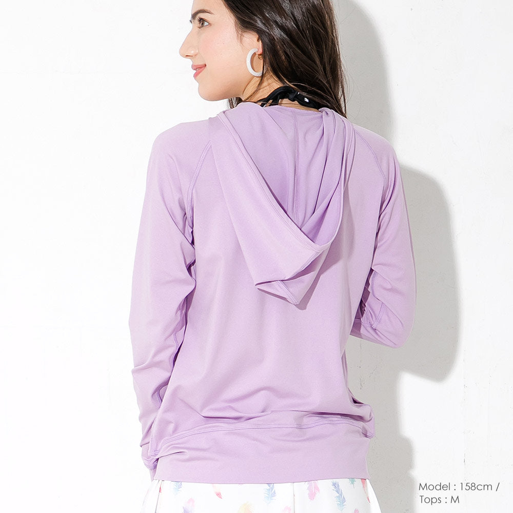 Direct from Japan, this lightweight hooded jacket is both cool and comfortable for both land and water use. It's UV-resistant (98%), UPF50+, chlorine-resistant, quick-drying, and lightweight (S-3L). Adult summer swimsuit special.