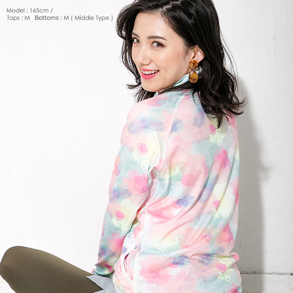 Directly from Japan, this stand-up collared jacket is both cool and comfortable to wear on land and water. It's UV-resistant (98%), UPF50+, chlorine-resistant, quick-drying, and lightweight. S-3L Adult Summer Swimsuit Special!