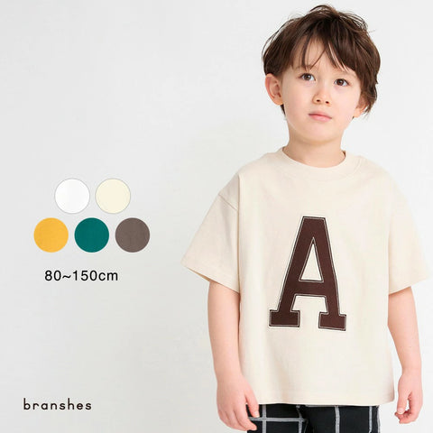 日本童裝 Branshes 字母短袖上衣 80-150cm 男童款/女童款 夏季 TOPS