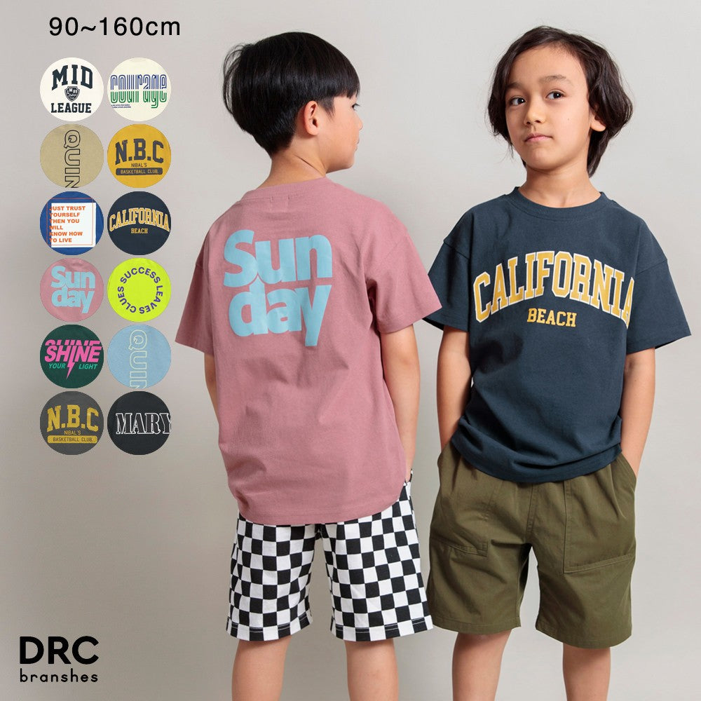 Japanese children's clothing Branches various pattern short-sleeved T-shirts 90-160cm boys/girls spring and summer TOPS