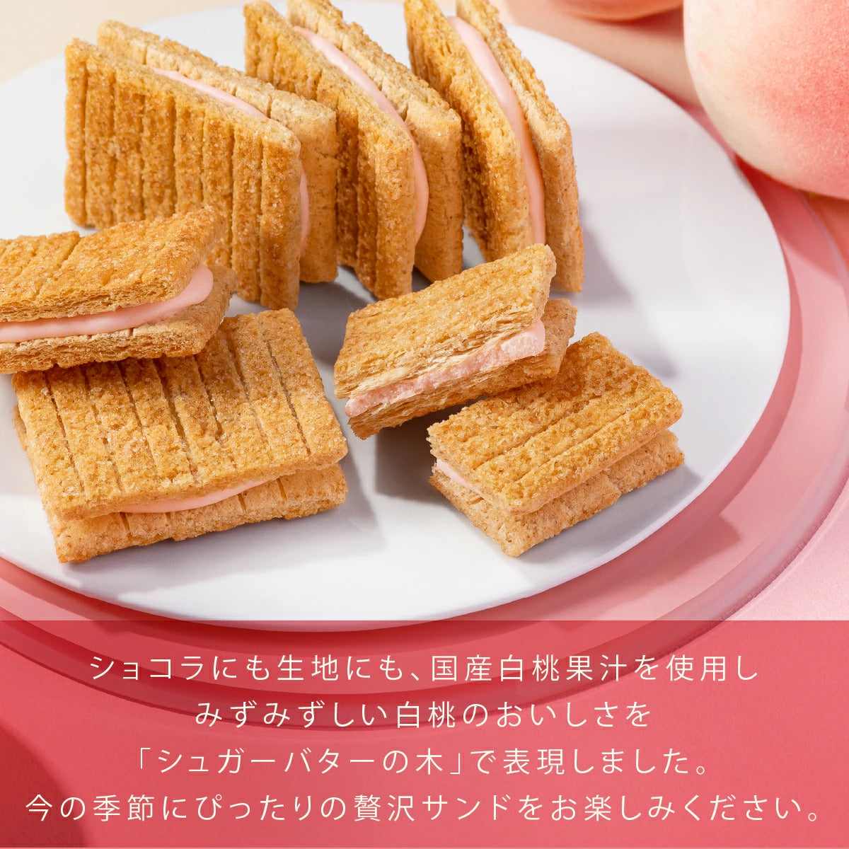 日本直送 SUGAR BUTTER TREE 白桃奶油夾心酥餅 7/10個入 中秋節/萬聖節 限定手信