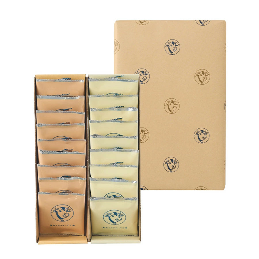 日本直送 Tokyo Milk Cheese 蜂蜜古岡左拉+海鹽金文拔芝士夾心餅 18枚入 中秋節/萬聖節 限定手信