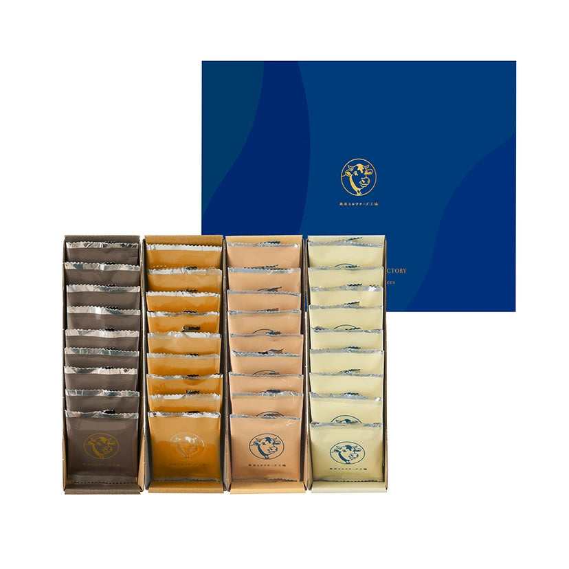 日本直送 Tokyo Milk Cheese 蜂蜜古岡左拉+海鹽金文拔+黑松露車打+朱古力馬斯卡彭芝士夾心餅 36枚入 新年行運發財特輯 Happy New Year 馬年 限定手信