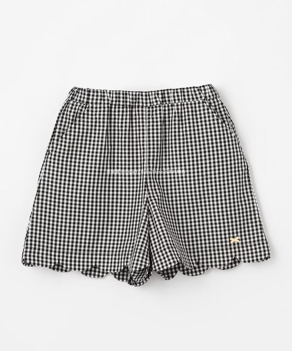 Japanese children's clothing aF#a325 scalloped hem shorts 100-160cm girls summer PANTS