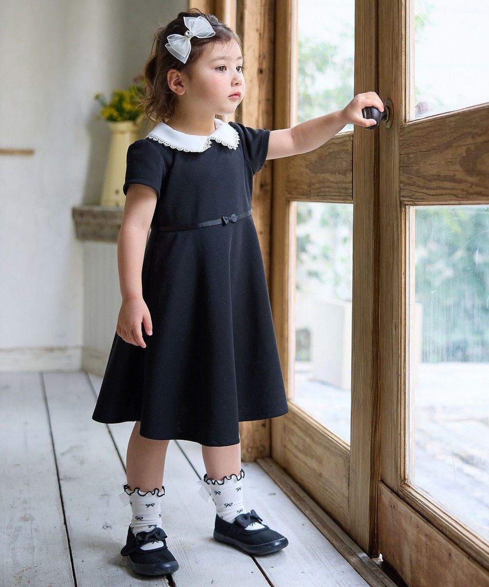 Japanese children's clothing aF#a325 lace collar dress 110-160cm girls summer dresses for interviews/banquets/performances