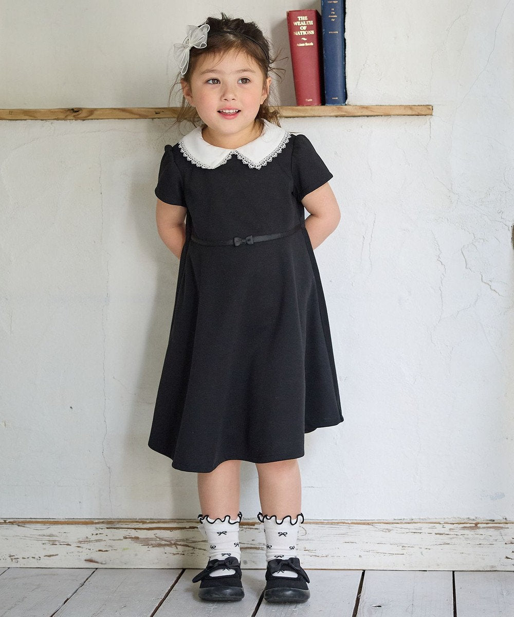 Japanese children's clothing aF#a325 lace collar dress 110-160cm girls summer dresses for interviews/banquets/performances
