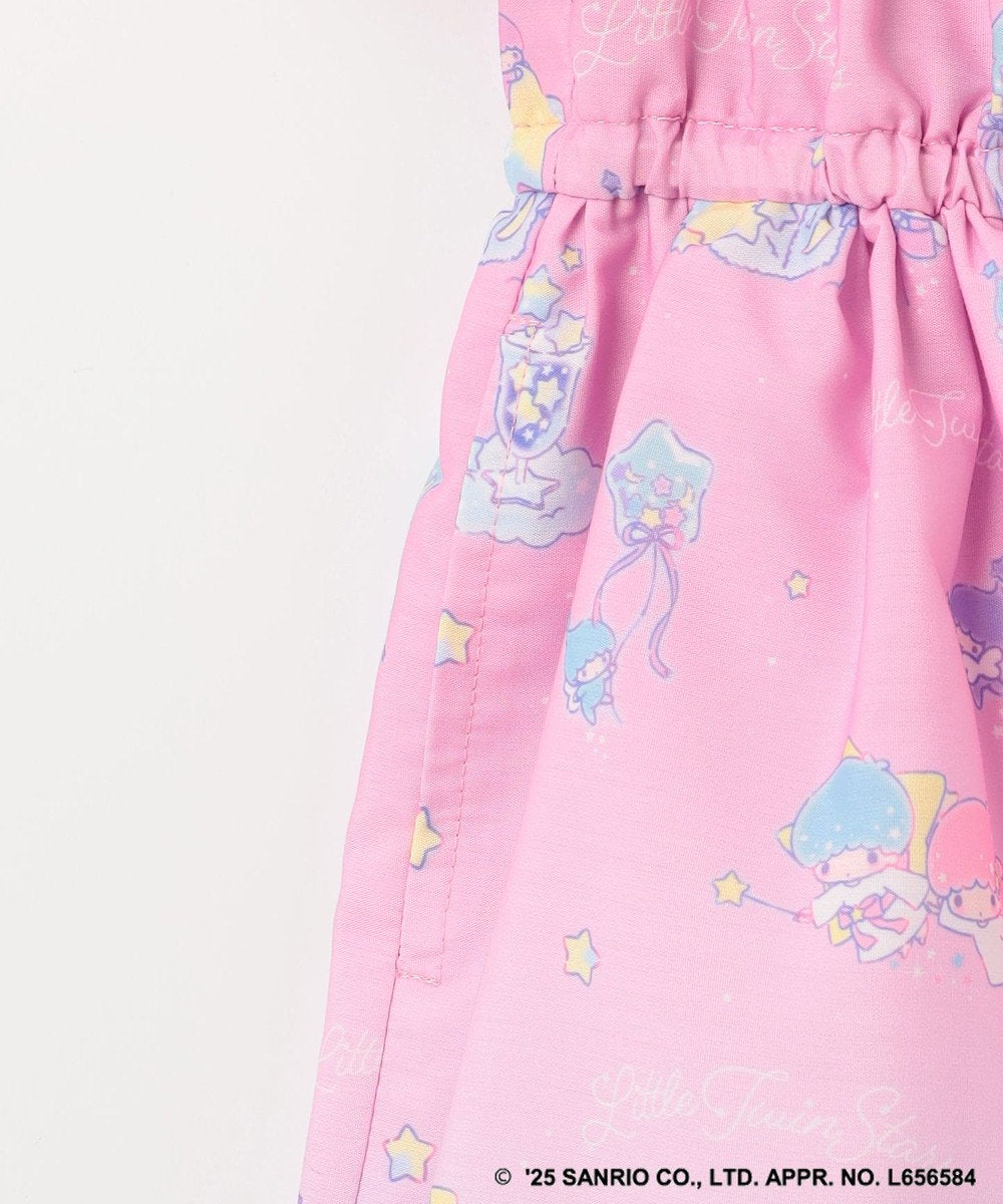 Japanese children's clothing aF#a325 Little Twin Stars off-the-shoulder patchwork dress 100-140cm girls summer dresses