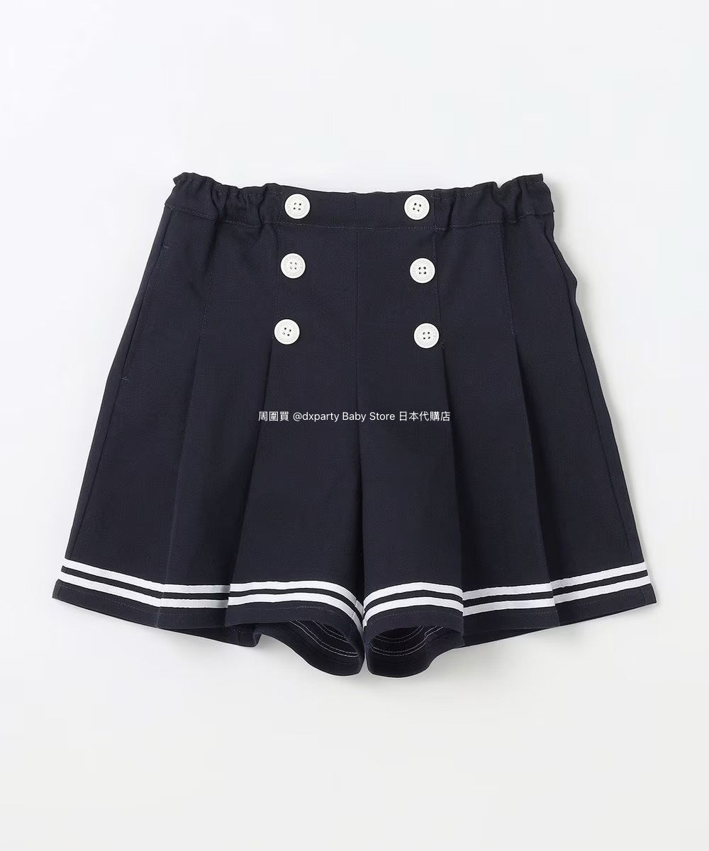 Japanese children's clothing aF#a325 Sailor style shorts 110-160cm Girls summer PANTS