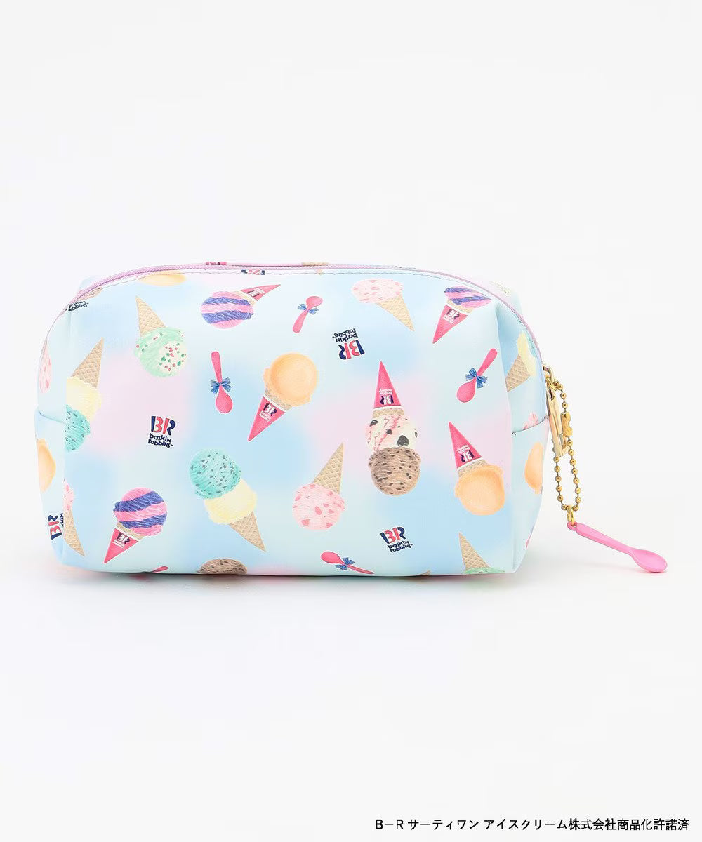 Japan direct delivery aF#a325 x Baskin-Robbins cosmetic bag daily necessities