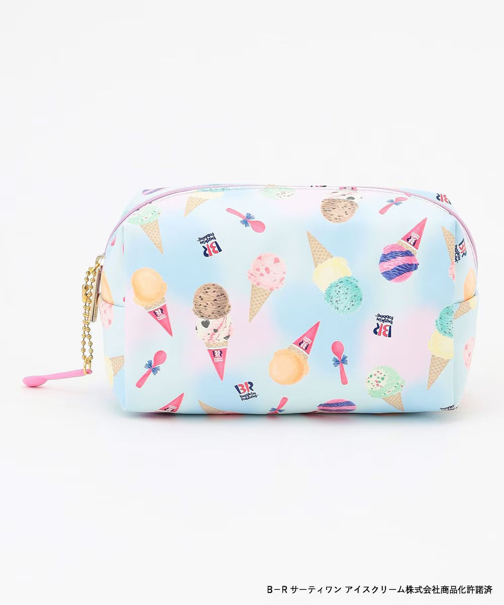 Japan direct delivery aF#a325 x Baskin-Robbins cosmetic bag daily necessities