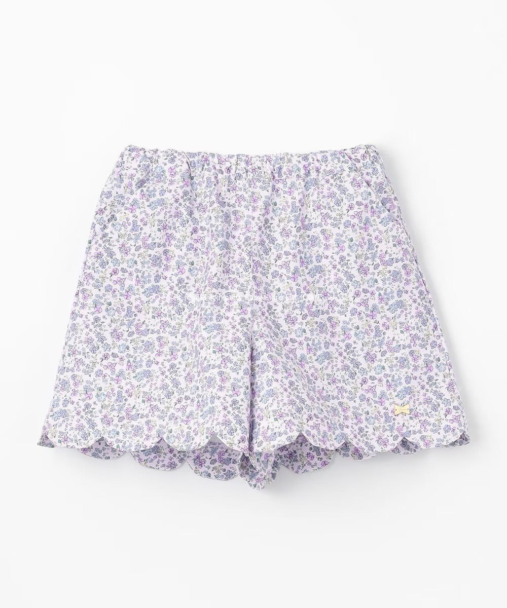 Japanese children's clothing aF#a325 scalloped hem shorts 100-160cm girls summer PANTS