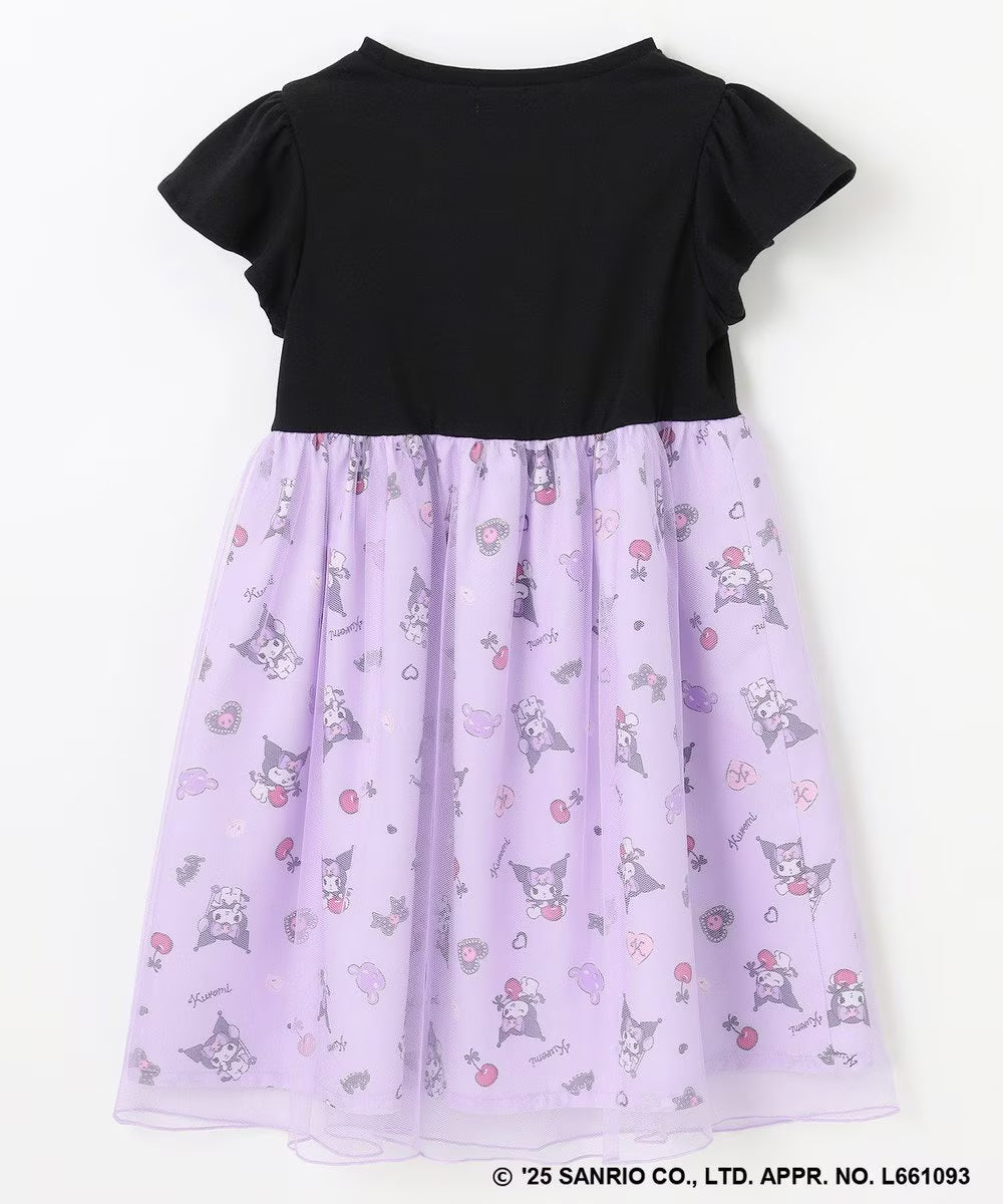 Japanese children's clothing aF#a325 x Sanrio necklace pattern dress 100-150cm girls summer dresses