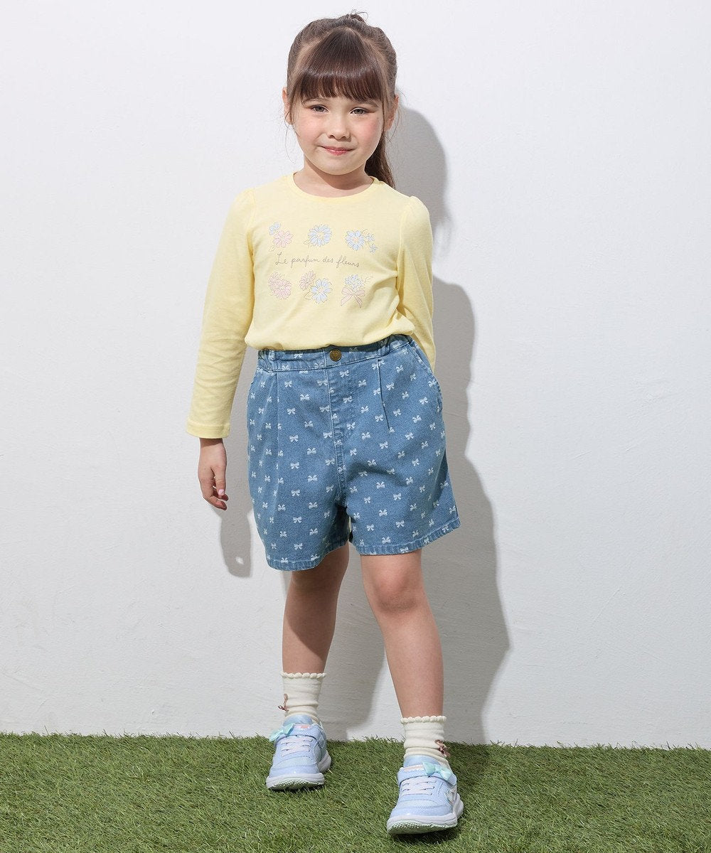 Japanese children's clothing aF#a325 cute printed top 90-160cm girls summer TOPS