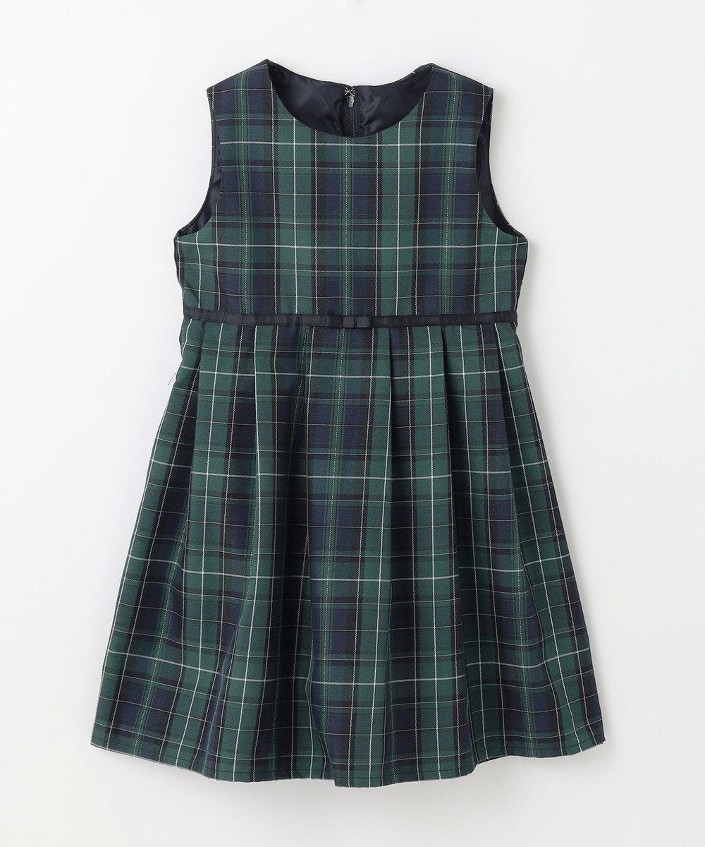 Japanese children's clothing aF#a325 checkered vest dress 110-130cm girls summer dresses for interviews/banquets/performances
