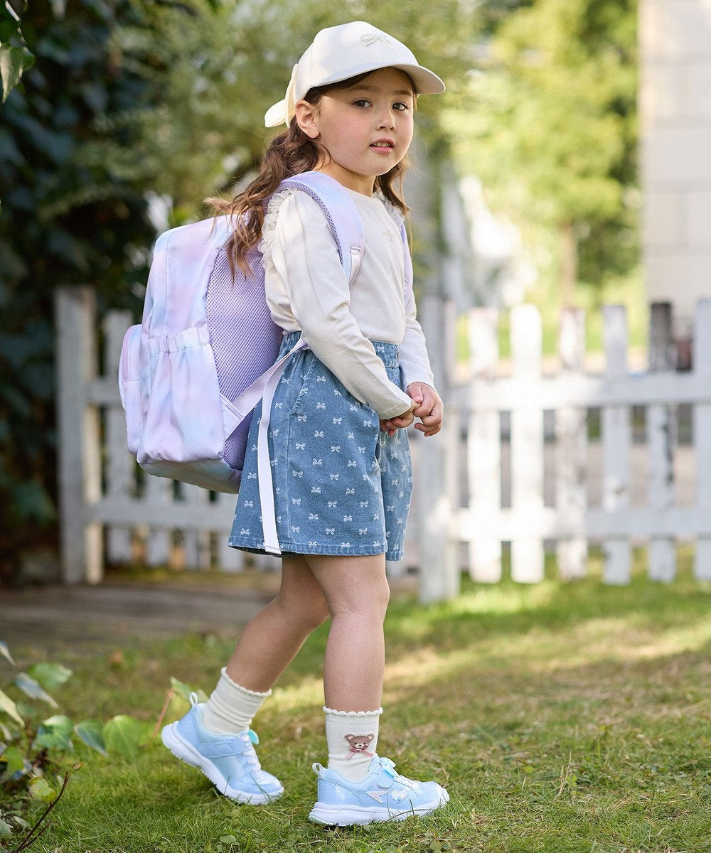 Japanese children's clothing aF#a325 denim pleated shorts 110-160cm girls summer PANTS