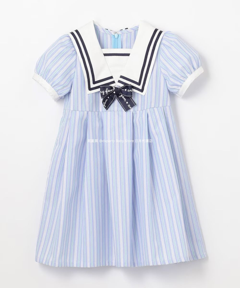 Japanese children's clothing aF#a325 preppy style dress 110-160cm girls summer dresses for interviews/banquets/performances