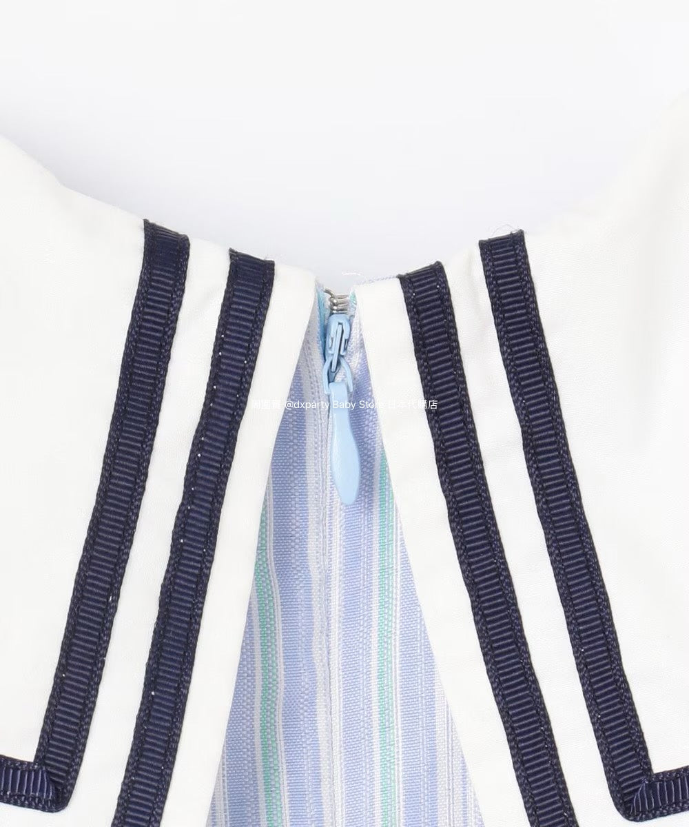 Japanese children's clothing aF#a325 preppy style dress 110-160cm girls summer dresses for interviews/banquets/performances