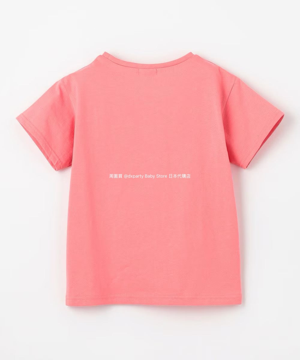 Japanese children's clothing aF#a325 sequined short-sleeved top 100-150cm girls summer TOPS