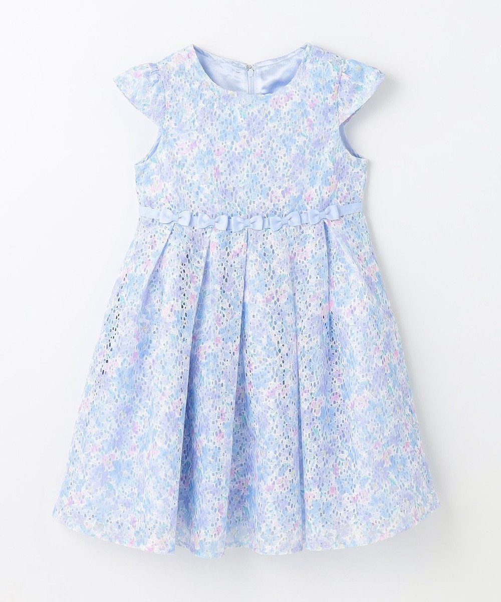 Japanese children's clothing aF#a325 printed lace dress 110-130cm girls summer dresses for interviews/banquets/performances
