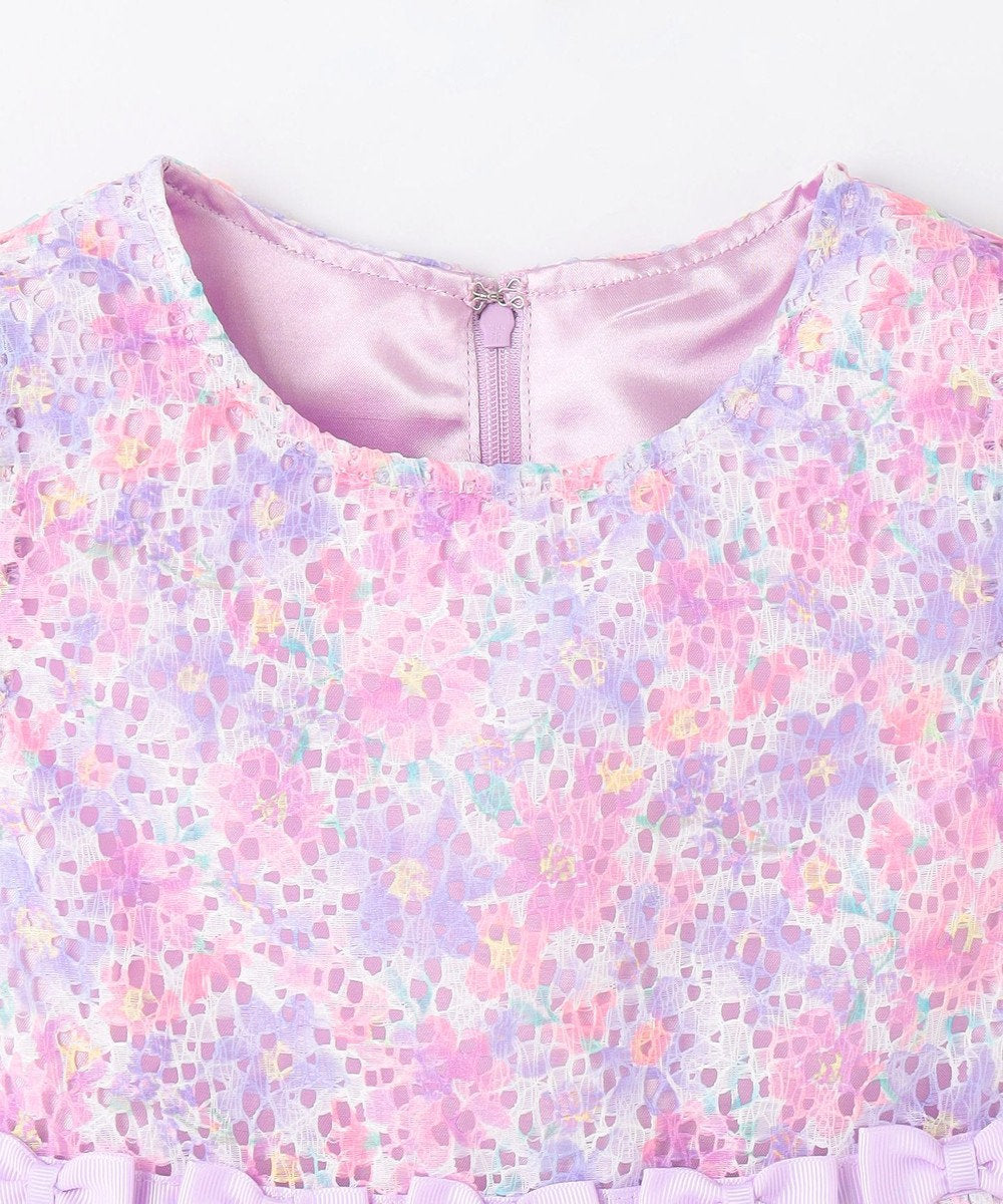 Japanese children's clothing aF#a325 printed lace dress 110-130cm girls summer dresses for interviews/banquets/performances