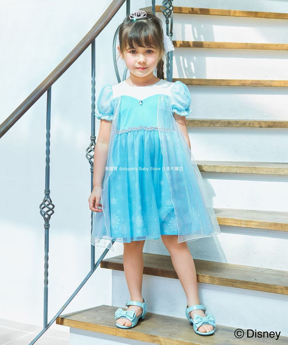 Japanese children's clothing aF#a325 x Disney Princess dress 90-140cm girls summer dresses Halloween special