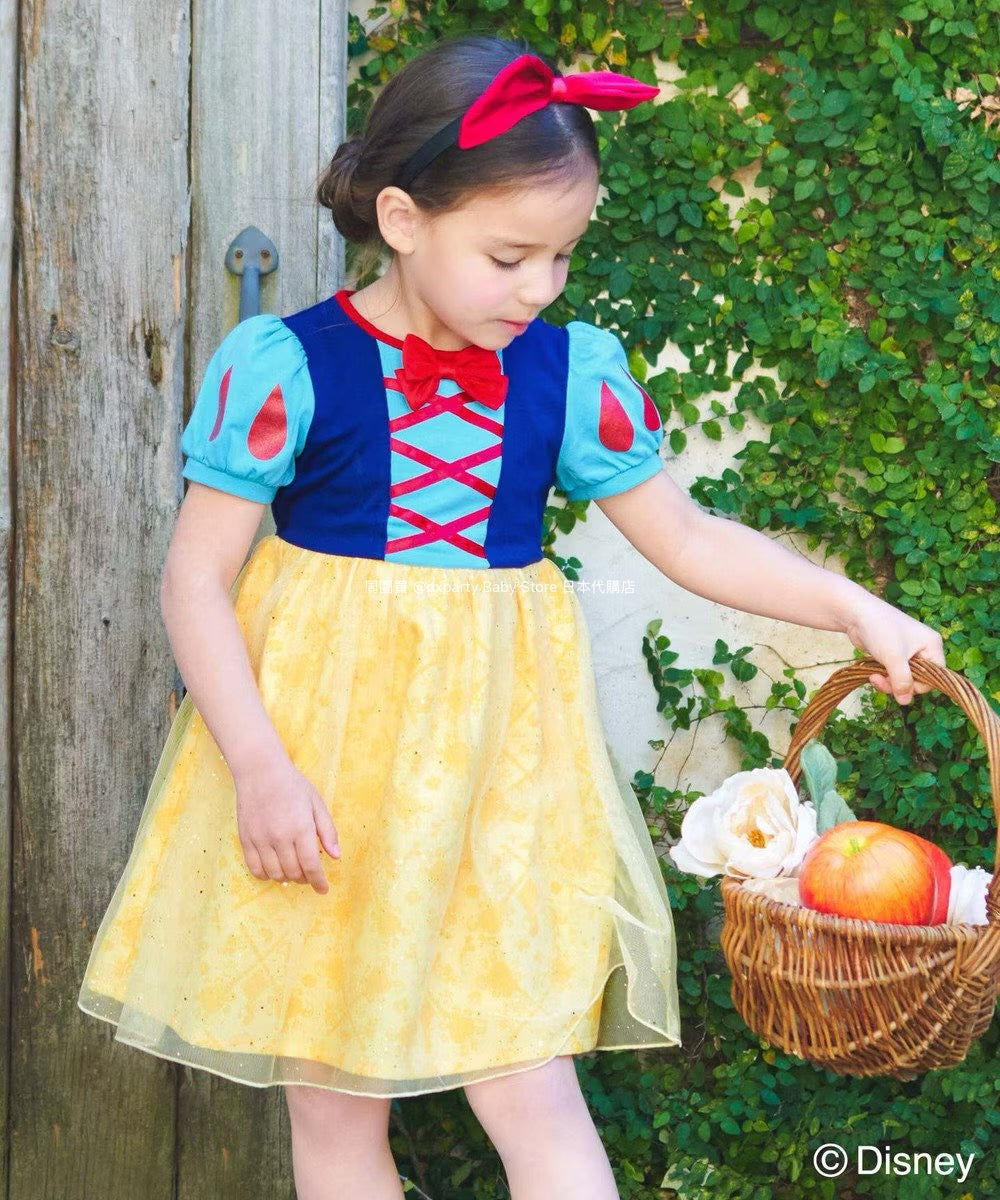 Japanese children's clothing aF#a325 x Disney Princess dress 90-140cm girls summer dresses Halloween special