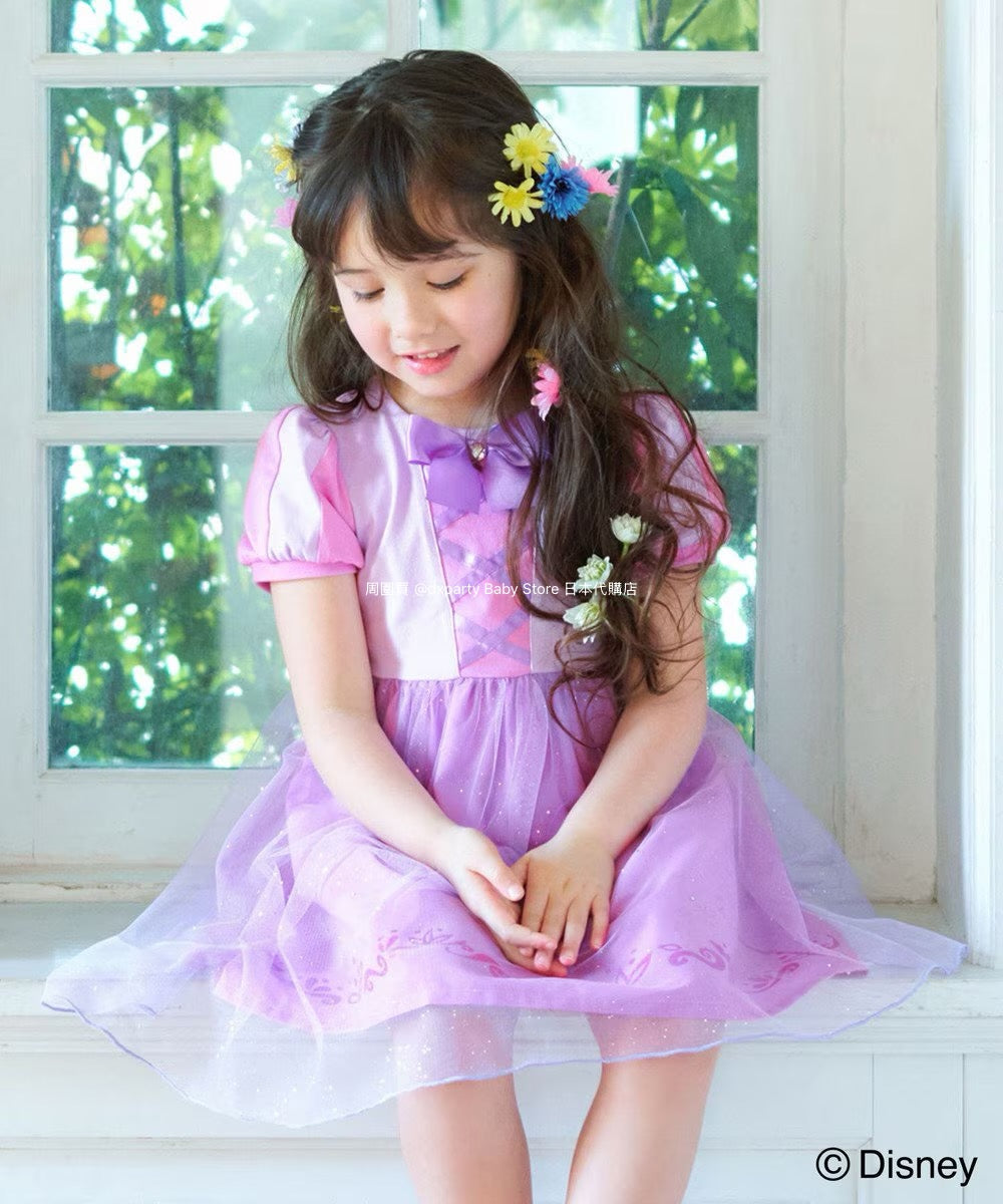 Japanese children's clothing aF#a325 x Disney Princess dress 90-140cm girls summer dresses Halloween special