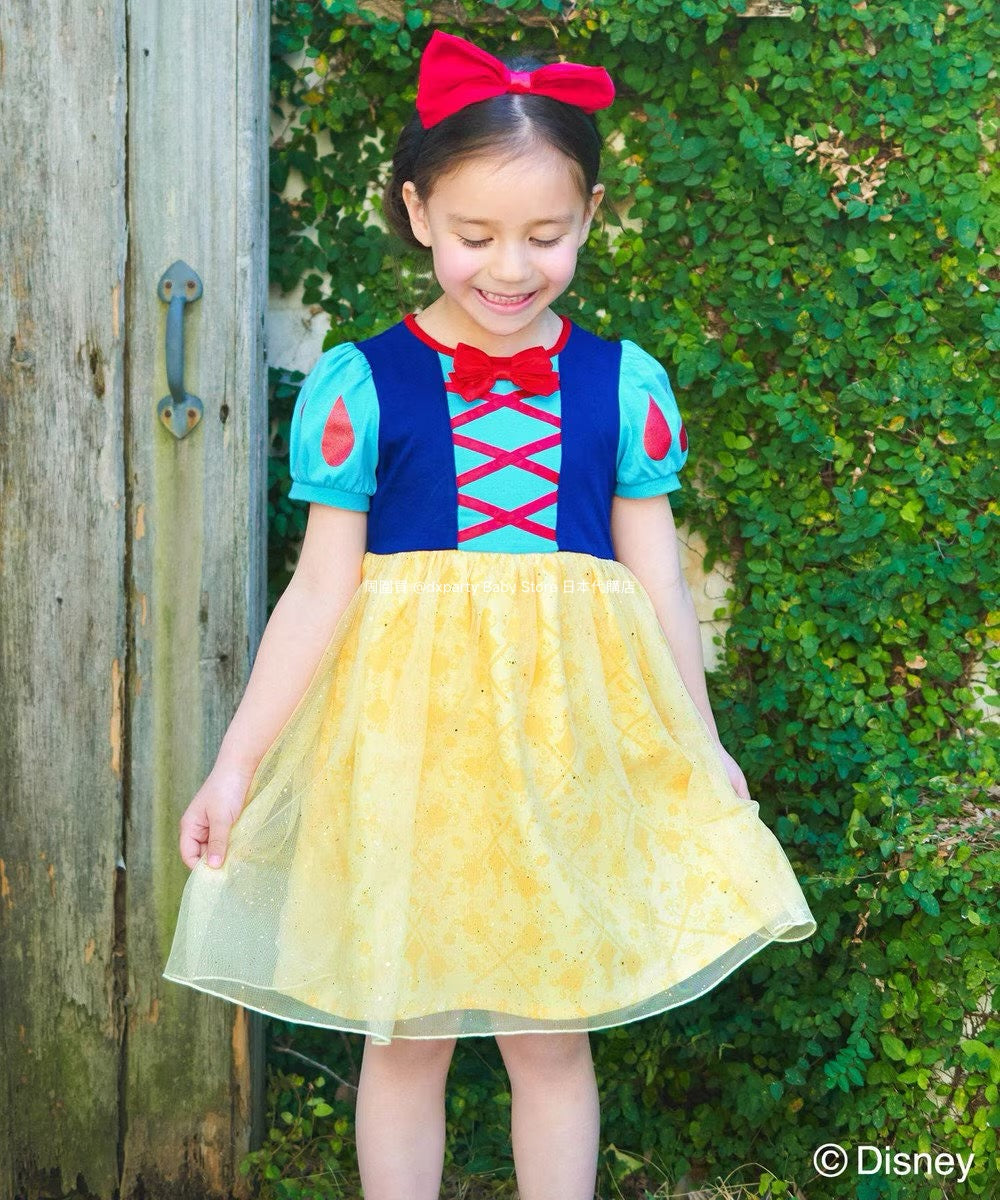 Japanese children's clothing aF#a325 x Disney Princess dress 90-140cm girls summer dresses Halloween special