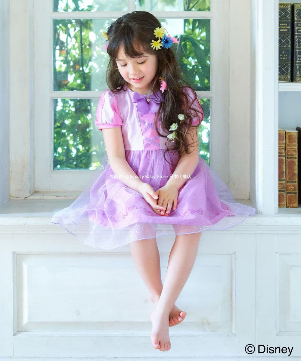 Japanese children's clothing aF#a325 x Disney Princess dress 90-140cm girls summer dresses Halloween special