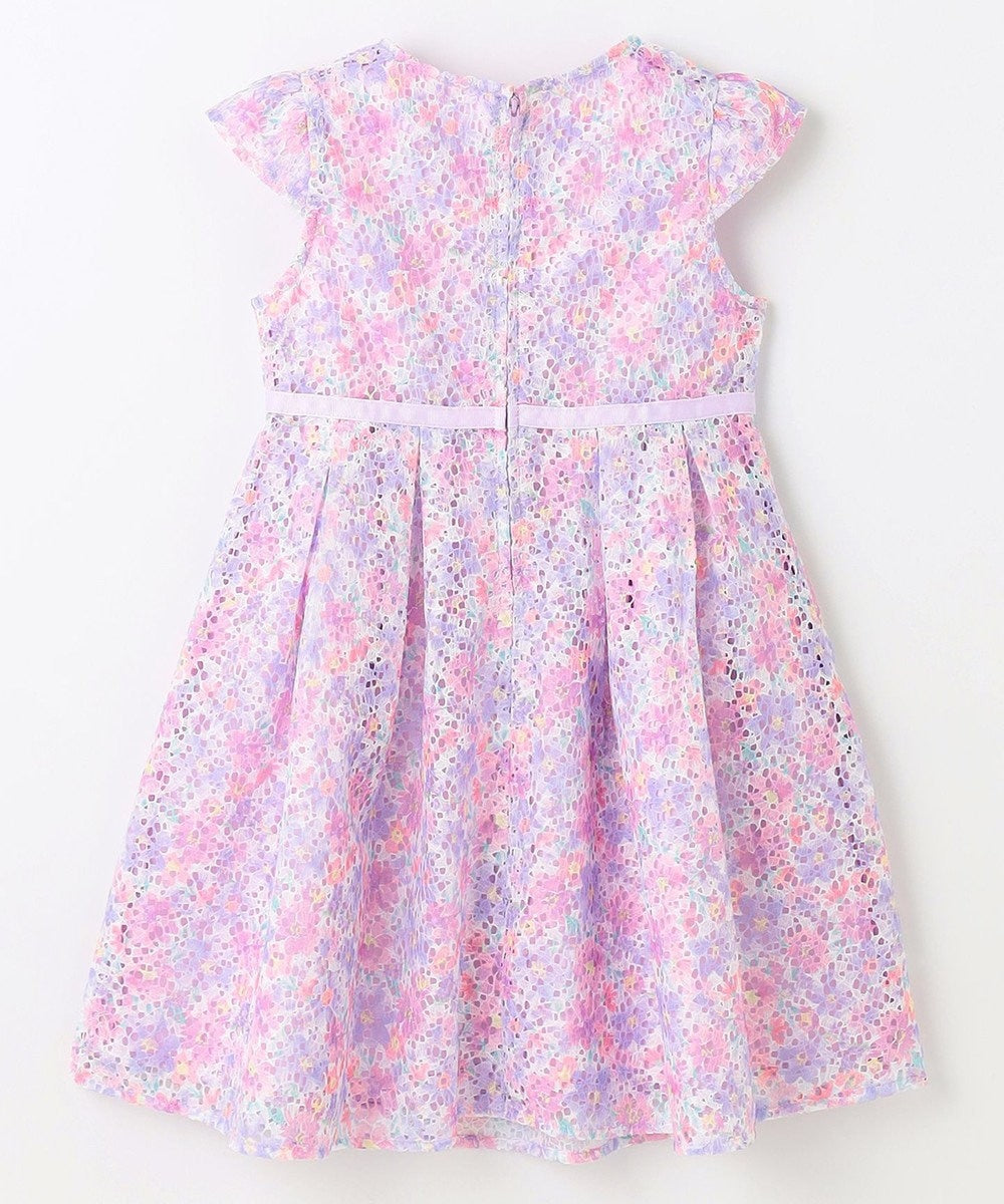 Japanese children's clothing aF#a325 printed lace dress 110-130cm girls summer dresses for interviews/banquets/performances
