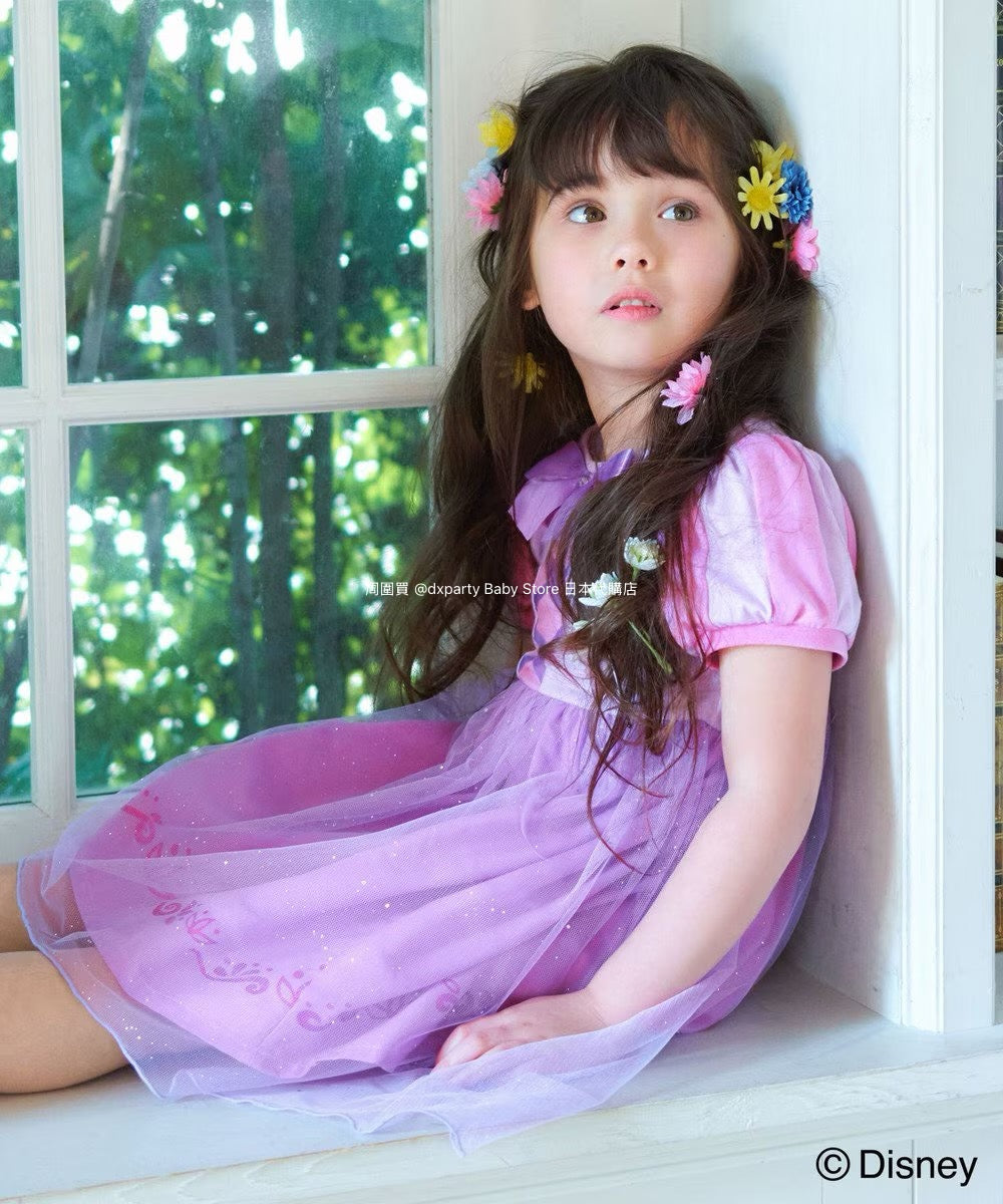 Japanese children's clothing aF#a325 x Disney Princess dress 90-140cm girls summer dresses Halloween special