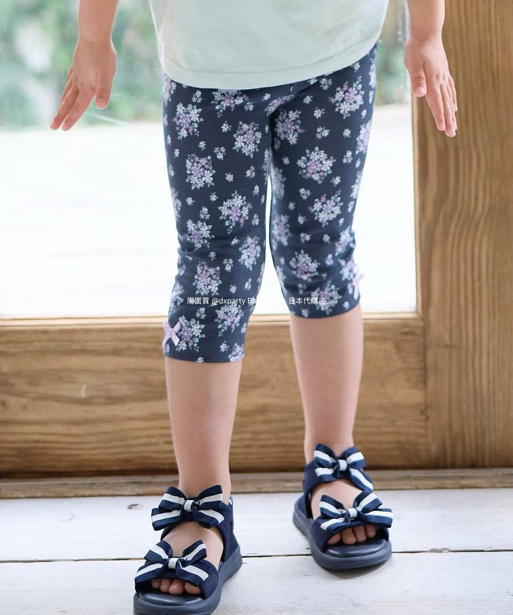 Japanese children's clothing aF#a325 stretch leggings 90-130cm girls summer PANTS