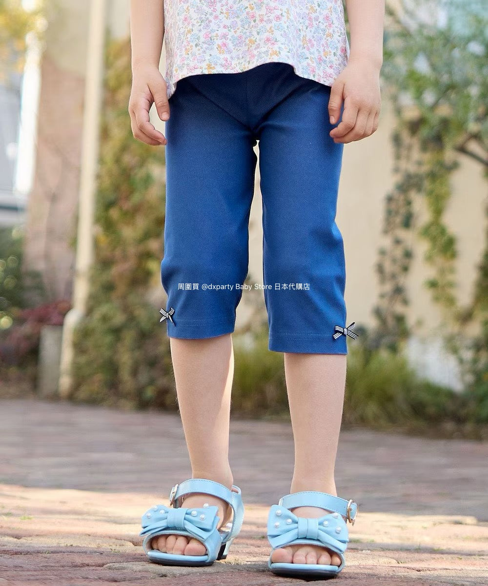 Japanese children's clothing aF#a325 stretch leggings 90-130cm girls summer PANTS