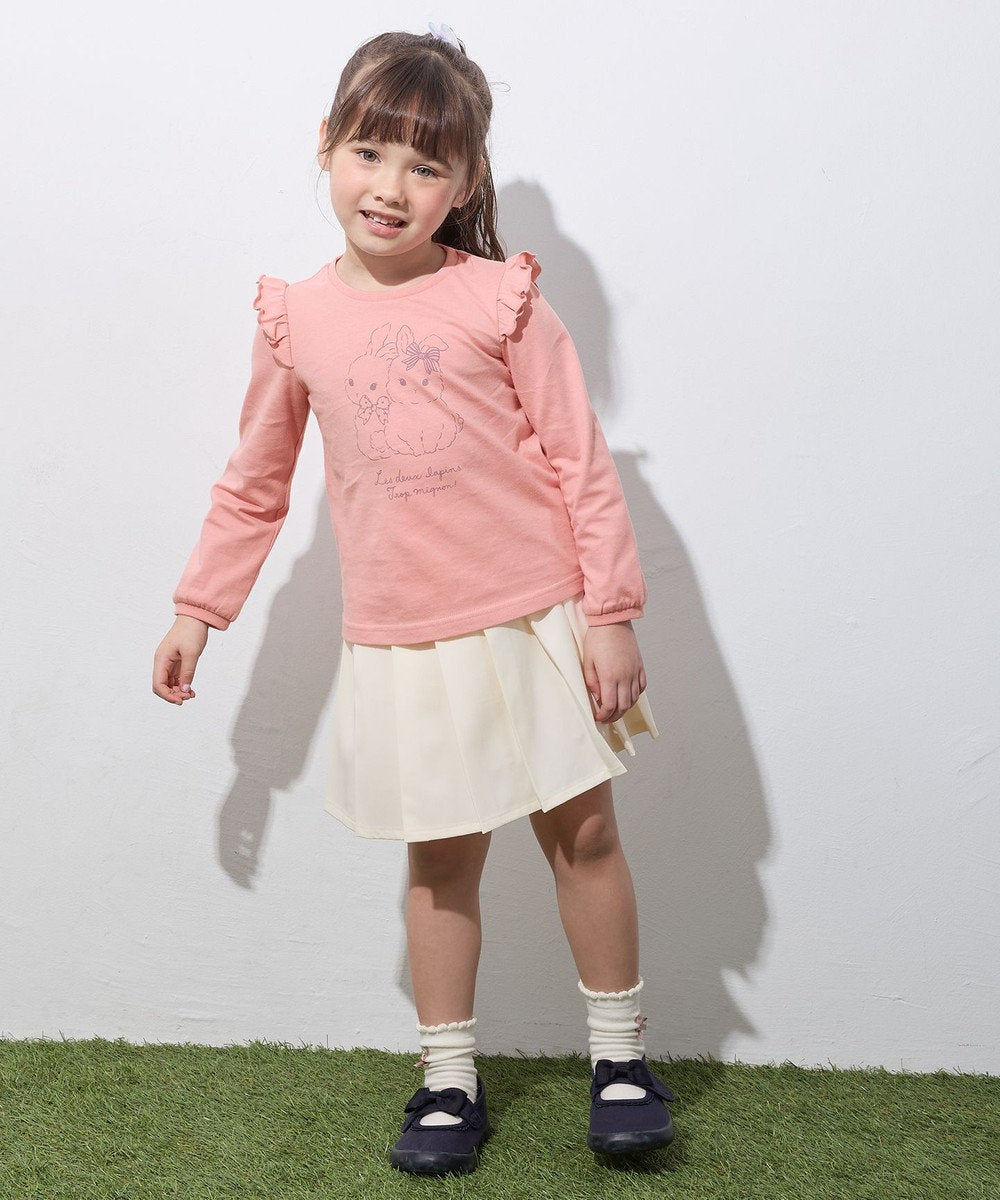 Japanese children's clothing aF#a325 cute printed top 90-160cm girls summer TOPS