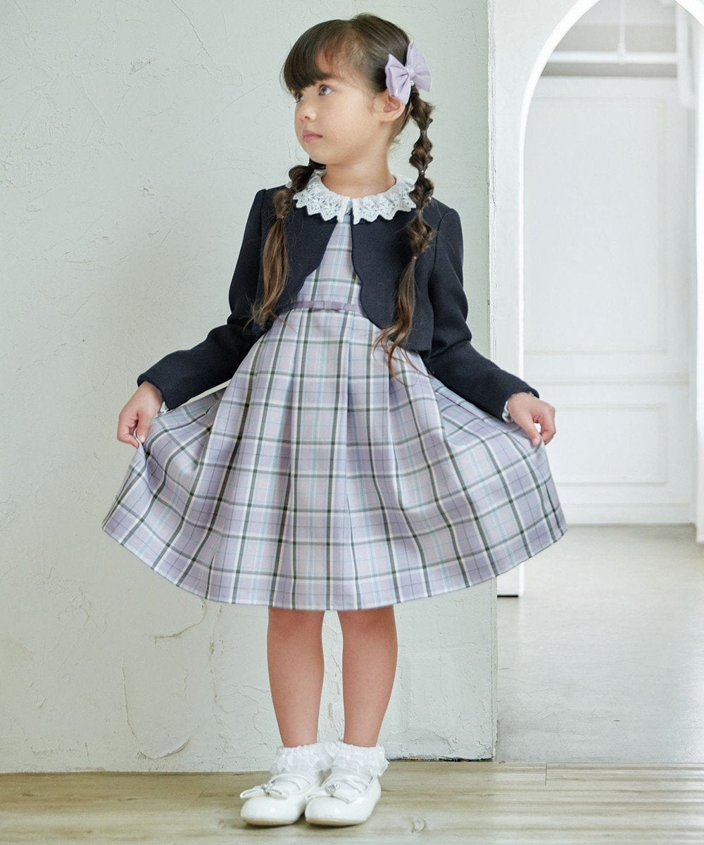 Japanese children's clothing aF#a325 checkered vest dress 110-130cm girls summer dresses for interviews/banquets/performances