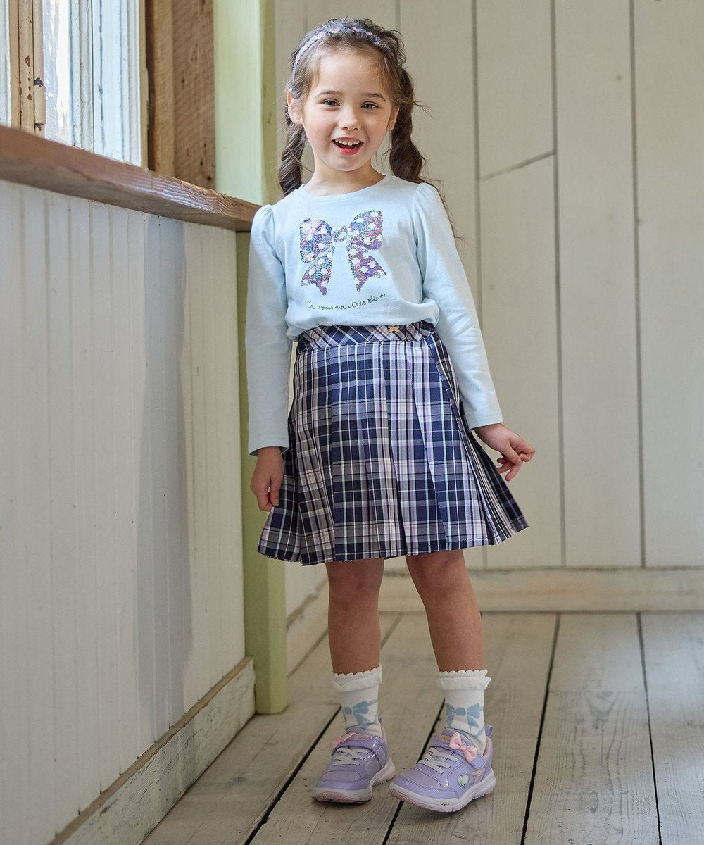 Japanese children's clothing aF#a325 double-sided sequined print top 100-140cm girls summer TOPS
