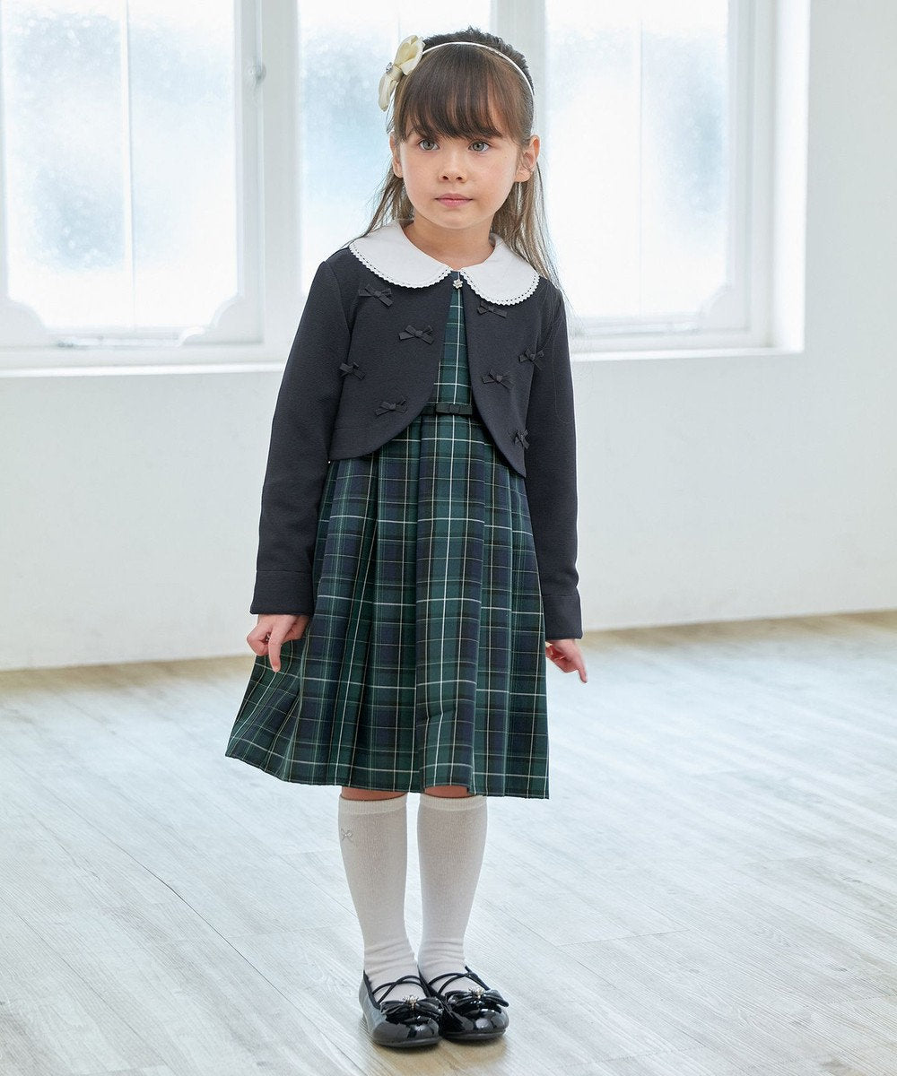 Japanese children's clothing aF#a325 checkered vest dress 110-130cm girls summer dresses for interviews/banquets/performances