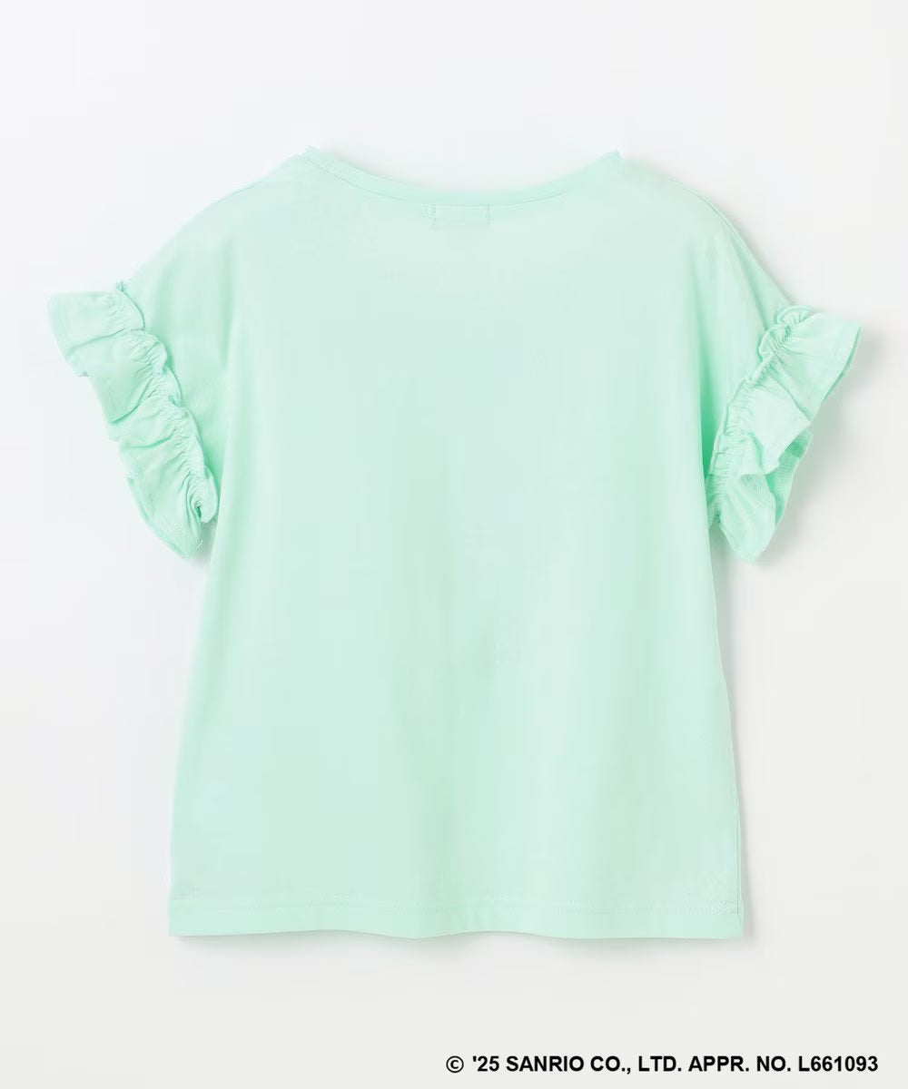 Japanese children's clothing aF#a325 x Sanrio sequin pattern top 100-150cm girls summer TOPS