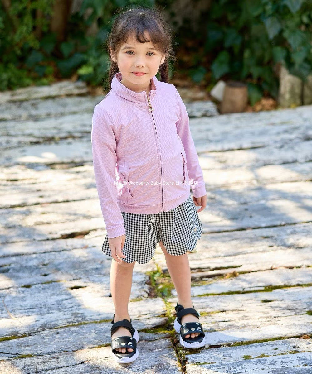 Japanese children's clothing aF#a325 scalloped hem shorts 100-160cm girls summer PANTS
